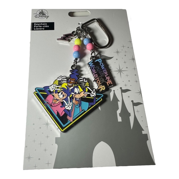 Disney Parks A Goofy Movie Powerline Stand Out World Tour Keychain - Picture 2 of 2
